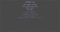 Desktop Screenshot of cti97.ro